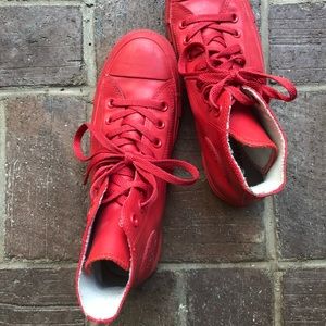 red mono converse womens 9